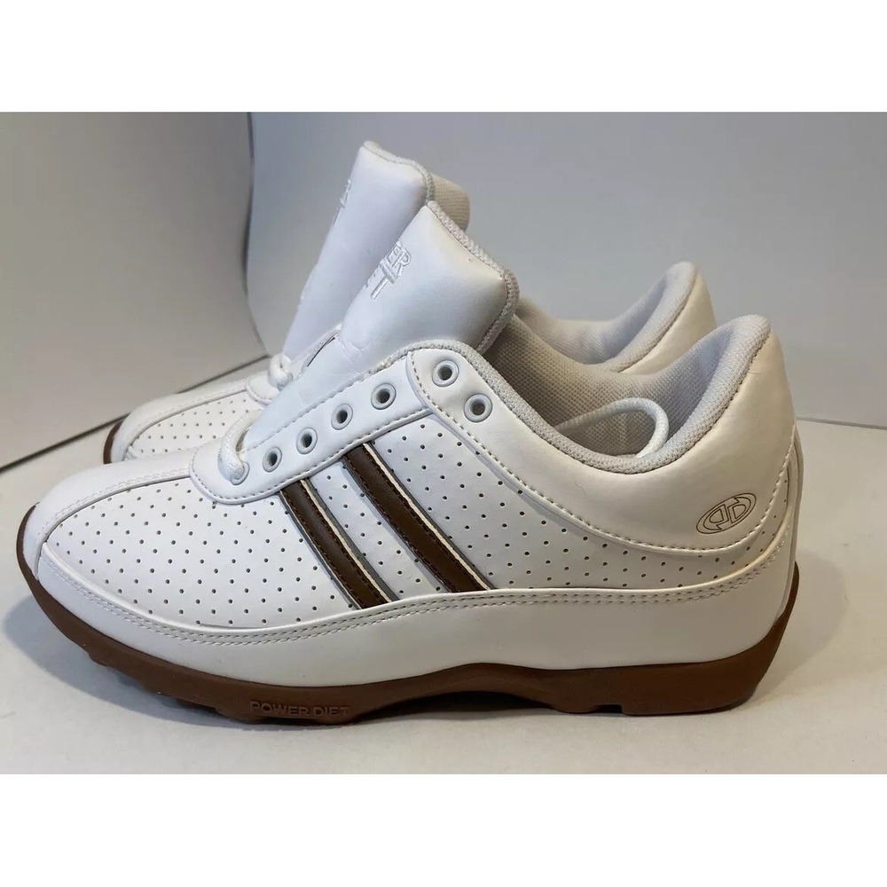 New Women's POWER DIET shoes #PSCL-0145 sports white Sz 7